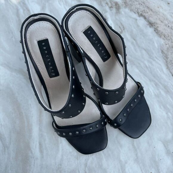 Sanctuary Studded Block Heels - Picture 1 of 7